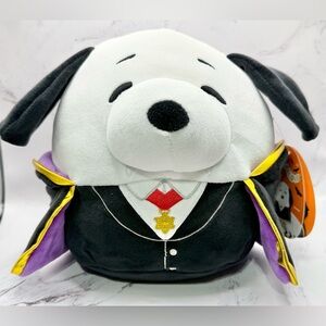 Squishmallow peanuts vampire Halloween snoopy plush toy 8” NWT